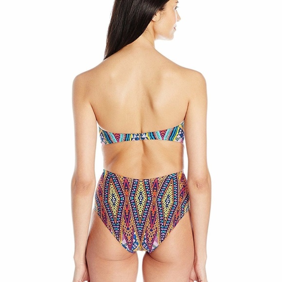 NEW La Blanca Color Me Happy Bandeau One-Piece‎ 6 - Picture 3 of 4
